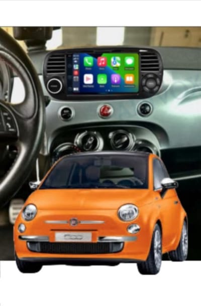 ADIVOX 7 inch geschikt voor Fiat 500 Android 14 2GB+32GB CarPlay/Auto/Wifi/GPS/RDS/DSP/NAV