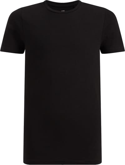 WE Fashion Jongens basic T-shirt met ronde hals van katoenmix
