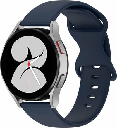 By Qubix - Geschikt voor Garmin bandje - Geschikt voor Garmin Vivomove 3 / HR / Luxe / Sport / Style / Trend - Solid color sportband - Donkerblauw - Smartwatch bandje 20mm