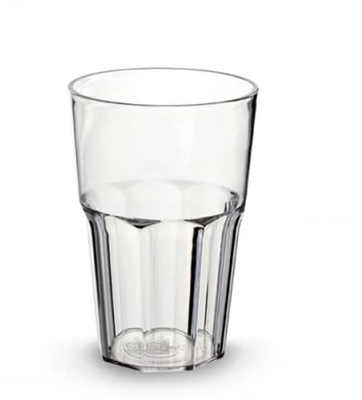 Dailygoods- Beker 280 ml - 6 stuks - Transparante Bekers - Polycarbonaat - Onbreekbaar - Lichtgewicht Materiaal - Plastic Glas