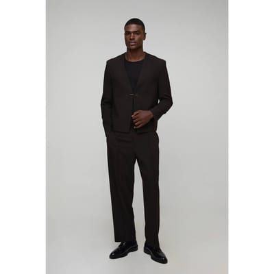 Oversized Boxy Blazer | Chocolate | Size 44