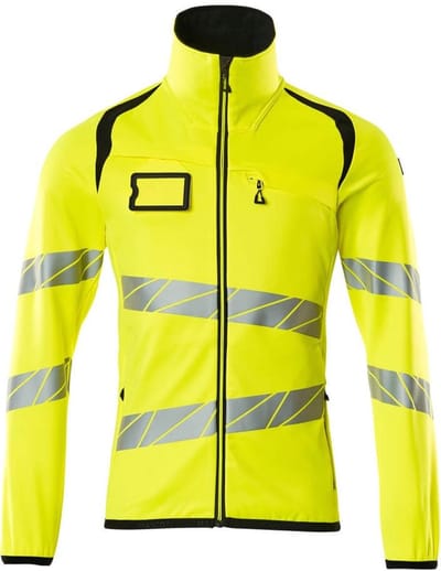 Mascot Accelerate Safe Fleecetrui met rits 19103-315 - Hi-Vis geel/zwart - 2XL