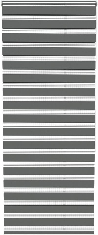 ACXIN Zebra Rollo Klemmfix - Zonder Boren - Lichtdoorlatend en Verduisterend - 90x220cm Grijs