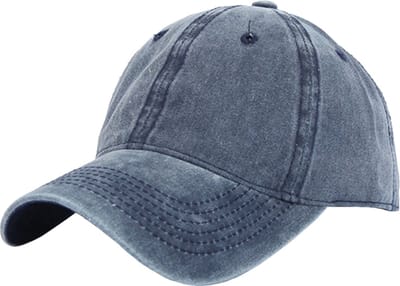 LGT JWLS Effen Baseball Cap met Faded Look - Donker Blauw