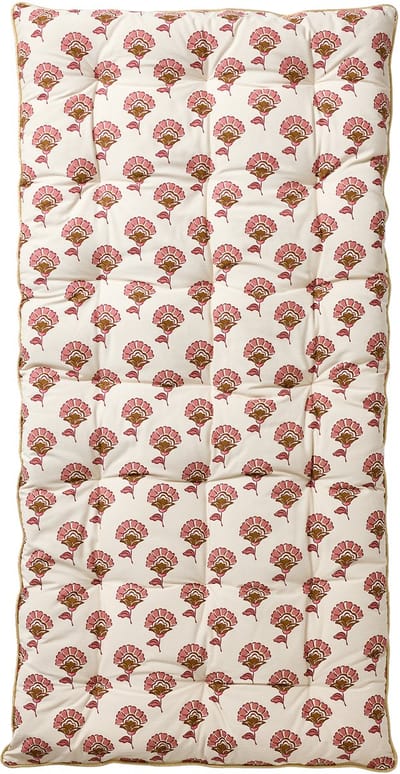 Vertbaudet Bi-materiaal vloermatras met bloemen/velours Arizona