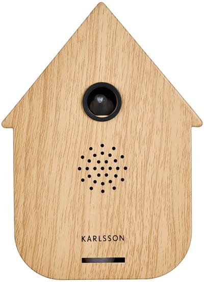 Karlsson Ornament Sound Box Modern Cuckoo - Lichtbruin - 12x7.5x11.5cm - Modern - Kunststof