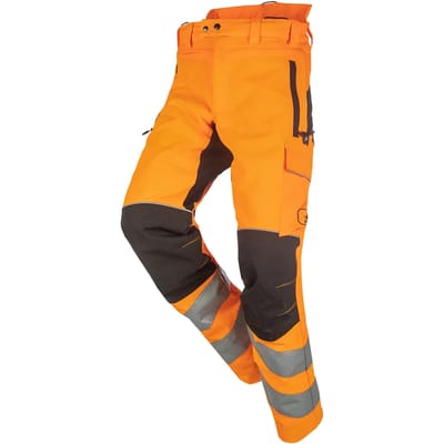 SIP Protection Samourai HV Kettingzaagbroek, EN ISO 11393 klasse 1 type A, EN ISO 20471 klasse 2 - kort - S