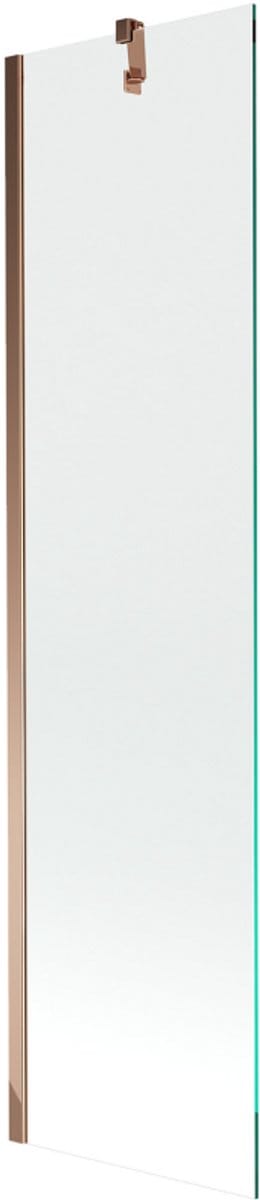 Mexen Next badscherm 1-delig 50 x 150 , transparant, rosegoud - 895-050-000-00-00-60
