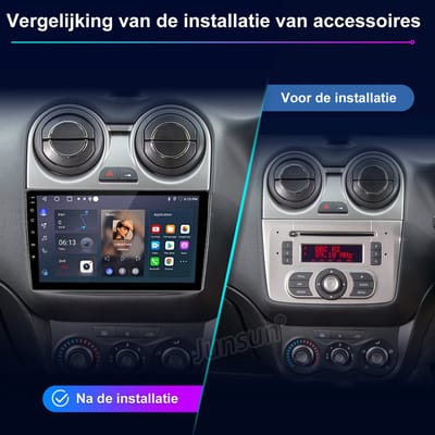 Junsun Android 15 Autoradio Geschikt Voor Alfa Romeo Mito 955 2008-2016 Accessoires - Draadloze CarPlay & Andrid Auto - GPS-Navigatiesysteem - Bluetooth - WiFi - 9-inch HD Touchscreen - Stuurwielbediening - RDS - USB