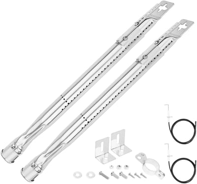 Allecto - Universele Brander - 2 Stuks - Duurzaam en Verstelbaar - 35,6-50cm - Geschikt voor Diverse BBQ's - Perfect voor Grillen en Barbecueën