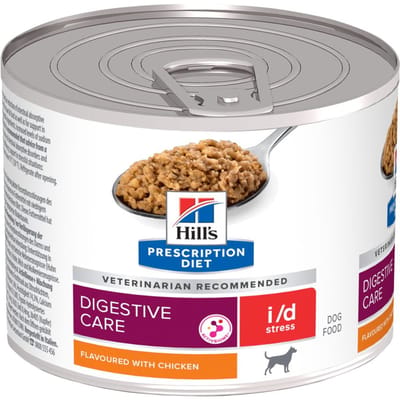 48 x 200 g Hill's Prescription Diet i/d Stress met Kip hondenvoer nat