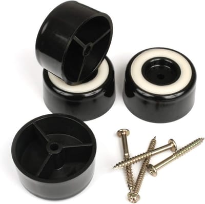 Hoge vloerbeschermende meubelpoten met antislip rubberen grip - set van 4