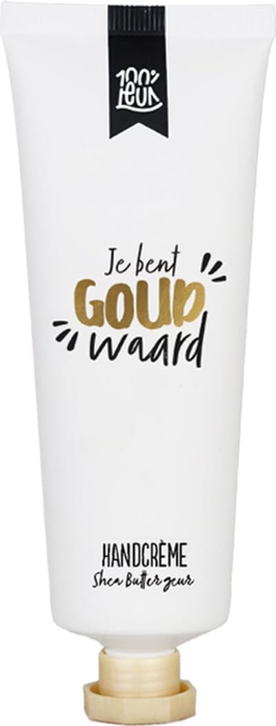 100%LEUK - Handcrème tube 75ML - Goud waard