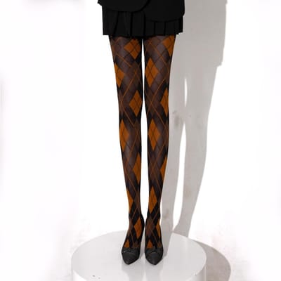 1 Paire Collants Pantyhose Lingerie Polyester Carre Retro Style JK Japonais Collants Legging Doux Sexy Hauts Cuisses Bas Femme One Size gray
