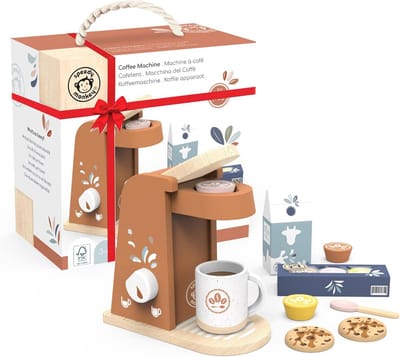 Houten Speelgoed Koffiemachine voor Kinderen