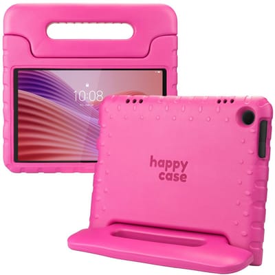 HappyCase Kinder Tablethoes Geschikt voor Lenovo Tab M10 Gen 4 (2025) | Kindvriendelijke Hoes | Beschemhoes | Kinderhoes | met Handvat en Standaard | Roze