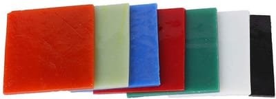 Dailygoods- Glasplaat Set van 7 Stuks - Kleurrijke Glasplaten - Decoratie voor Mozaïekprojecten - Geschikt voor Magnetron - Verpakt met Spons - Elegante Kleuren - Kunstglas