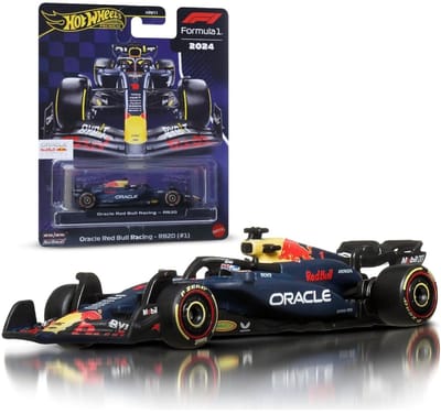 Hot Wheels Premium Metalen Formule 1 Verzamelbaar Speelgoed Raceauto - Max Verstappen Red Bull