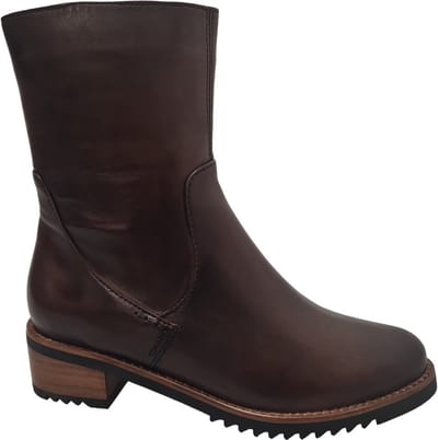 EVERYBODY Bee Enkellaarsjes - Enkelboots met rits - Dames - Bruin - Maat 36