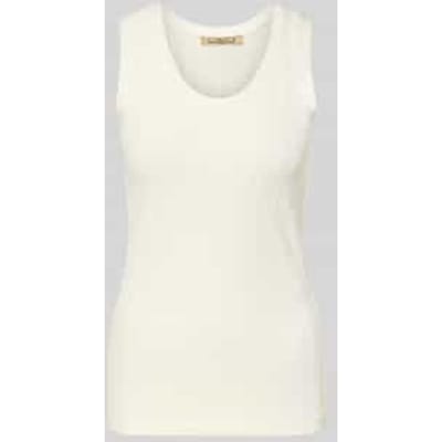 Top met bandjes en ronde hals, model 'Pointelle'