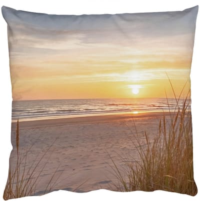 Sierkussens - Kussentjes Woonkamer - 50x50 cm - Zonsondergang - Duinen - Zee
