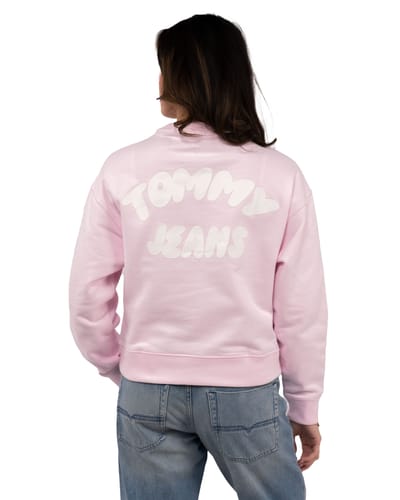 Tommy Hilfiger Boxy Color Bubble Pearly Pink Maat: S | Longsleeves Outlet | Dames | Roze