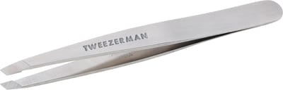 Tweezerman Studio Line Slant Tweezer Stainless Steel – Wenkbrauw Pincet - Professioneel Precisie Pincet Met Schuine Punt – Voor Epileren En Haartjes Verwijderen – Roestvrij Staal – Geschikt Voor Fijne En Stugge Haren - Epileer Pincet Voor Wenkbrauwen