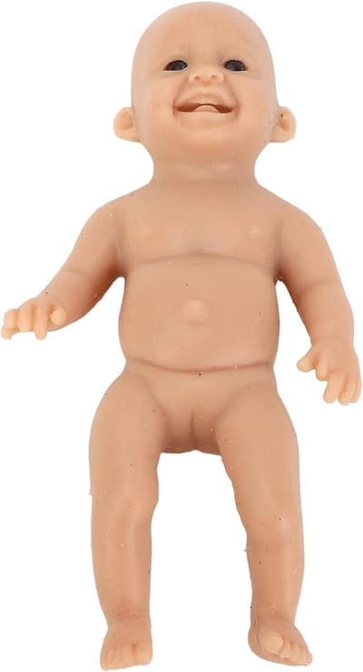 Miniatuur Babypop - Realistisch Speelgoed - Rollenspel Leren - Zacht Siliconen Materiaal - 15 cm Meisje