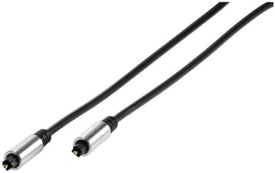 Vivanco 41827 InfiniBand en Glasvezelkabel 3 m Toslink ODT Zwart