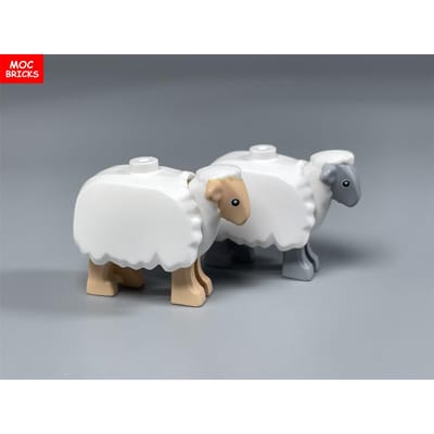 MIJN EIGEN CREATIE Blokken Schattig Schaap Geit Stal Schaapskooi Dier ZELF MAKEN Boerderij Grasland Uitzicht Bouwstenen Toevoegingen Speelgoed voor Kinderen Cadeaus
