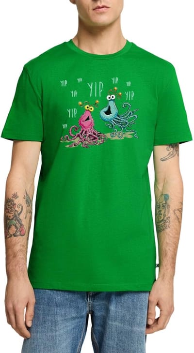 Sesamstraat Yip Yip Alien Premium T Shirt Heren
