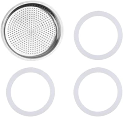 Dailygoods - Espressomachine-afdichtingen roestvrij staal espressomachine reservekit - bevat 3 afdichtringen 1 reservefilter