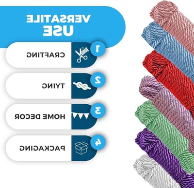 Nylon Touw - Gevlochten Koord - Universeel Gebruik - Zijde Kern Constructie - 2 x 10 Meter - Blauw Rood