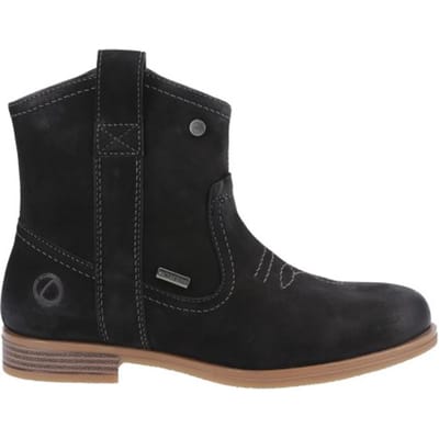 Cotswold Dames Signet Leren Enkellaarsjes (Zwart)