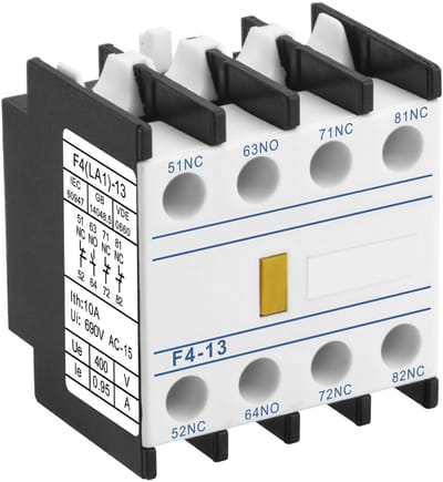 Store_7 - AC Contactor Hulpcontactblokken - 4 Polig - Voormontage - Geschikt voor CJX2 Serie - Schroefverbinding - 1NO 3NC Contacten