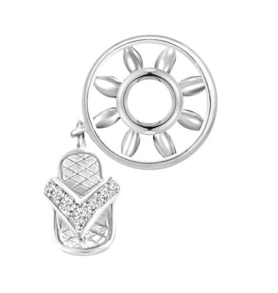 Quiges - 925 - Zilveren - Bedels -Sterling zilver - Beads - Slipper Kraal Charm - Geschikt – voor - alle bekende merken - Armband Z685