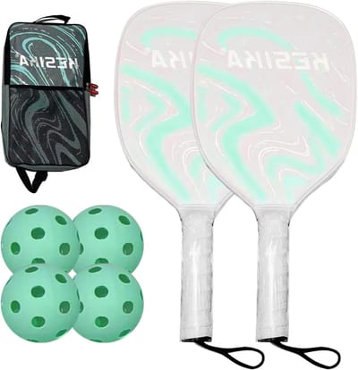 Pickleball Set - Sport Rackets - Buiten Sporten - Compleet Met Ballen - 42 x 24 x 8 cm - Groen
