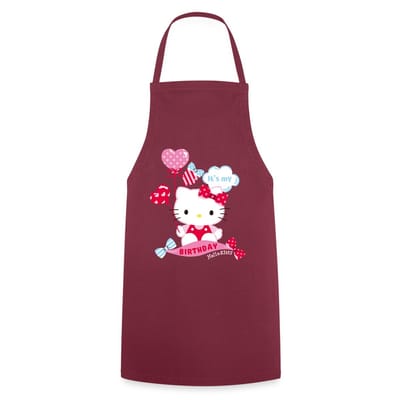 Hello Kitty Met Ballonnen Jarig Ontwerp Keukenschort