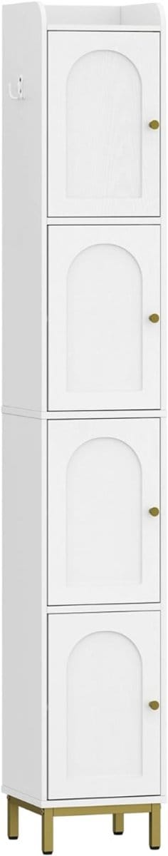 REN® Kolomkast Staand - Opbergkast - Kast - Wit - ‎26cm x 28cm x 180cm; 18 kg