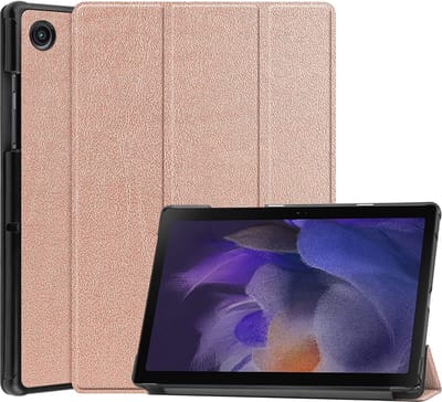 Arara Hoes Geschikt voor Samsung Galaxy Tab A8 (2021/2022) 10.5 inch - Tri-Fold bookcase – Rosé Goud