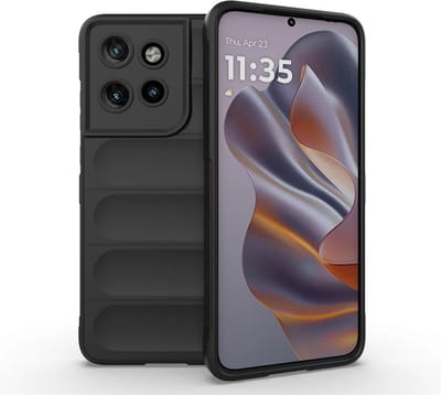 MobyDefend Hoesje - Geschikt voor Motorola Edge 50 Neo / Edge 60 Neo - TPU Gripcase - Zwart