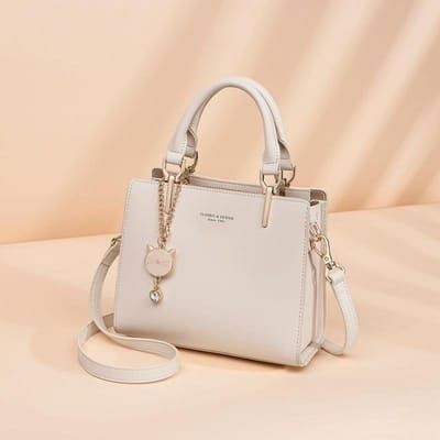 Nieuwe Stijl Handtassen voor Herfst en Winter Verjaardagscadeaus voor Vrouwen van Middelbare Leeftijd High-end Echt Leer Moeder Tas beige