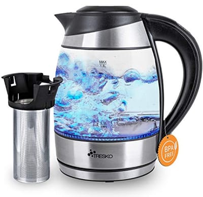 Elektrische Waterkoker 1.8 L RVS met Theefilter en Kalkfilter - Temperatuur Instelling en Warmhoudfunctie
