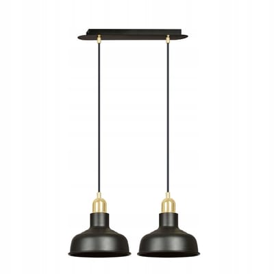 Emibig IBOR 2 Zwarte Hanglamp Stal E27 15W MAX LED