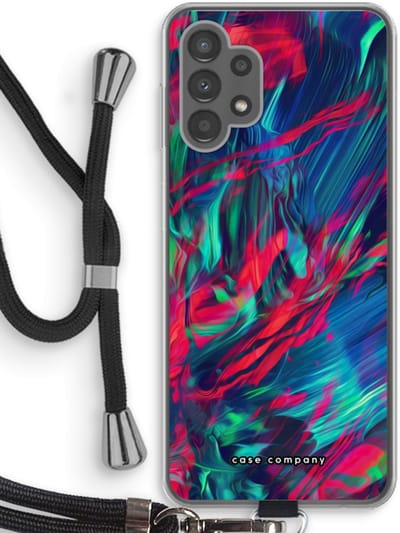 Case Company® - Hoesje met koord geschikt voor Samsung Galaxy A13 4G hoesje met Koord - Pilgrims Of The Sea - Telefoonhoesje met Zwart Koord - Bescherming aan alle Kanten en Over de Schermrand