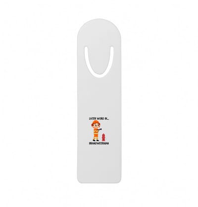Hacebo® - Later word ik brandweerman metalen boekenlegger - Brandweer - Brandweermannen - Hulpverlener - cadeau voor een brandweerman - firefighter Bladwijzer boekenleggers - 12.7 cm x 3.2cm