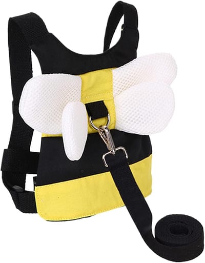Veiligheidsharnas Peuters - Anti-verlies Riem - Veilig Wandelen - Met Slot Functie - 150 cm Touw - Geel