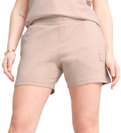Puma ESS ELEVATED Mid-Rise 5 Sweatshort Dames - Maat XS