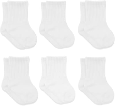 6 Paren Baby Sockjes 0-6 Maanden tot 3 Jaar - Katoenen Stopper Sokken voor Jongens en Meisjes