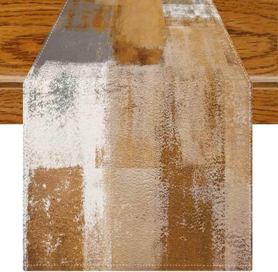 Tafelloper modern bruin tafelloper lente decoratie retro boho 40 x 140 cm modern tafelkleed winter herfst indoor decoratie